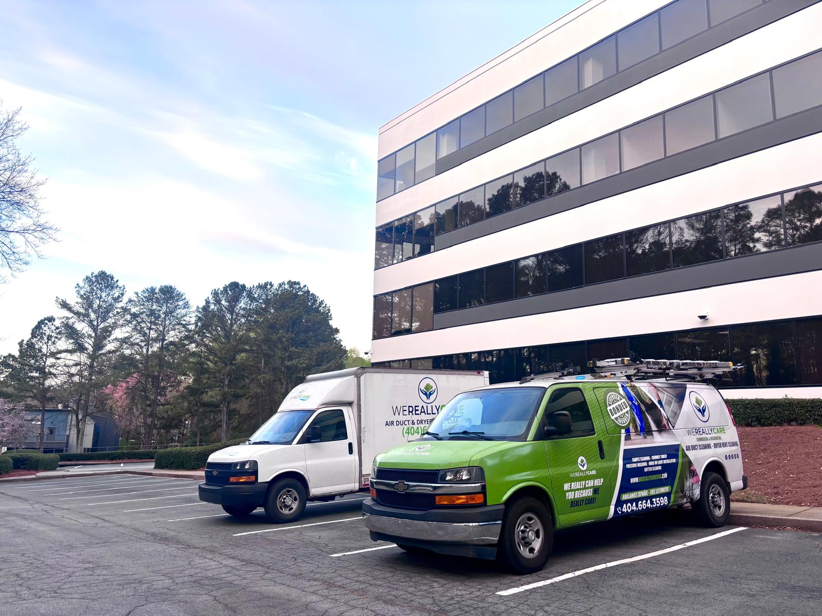 We Really Care Atlanta service vehicles